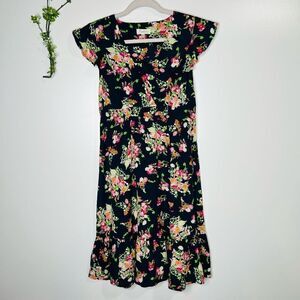 Capture Navy Blue Floral Dress